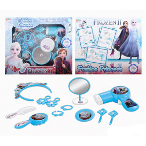 Игровой набор парикмахера BL8801FA-1  Frozen, фен, зеркало, аксессуары, на бат-ке