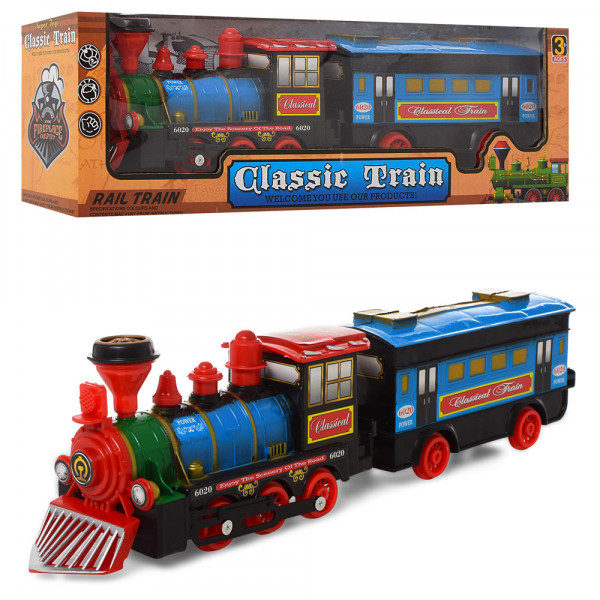 Поезд инерционный Classic Train 837, с прицепом, 38см