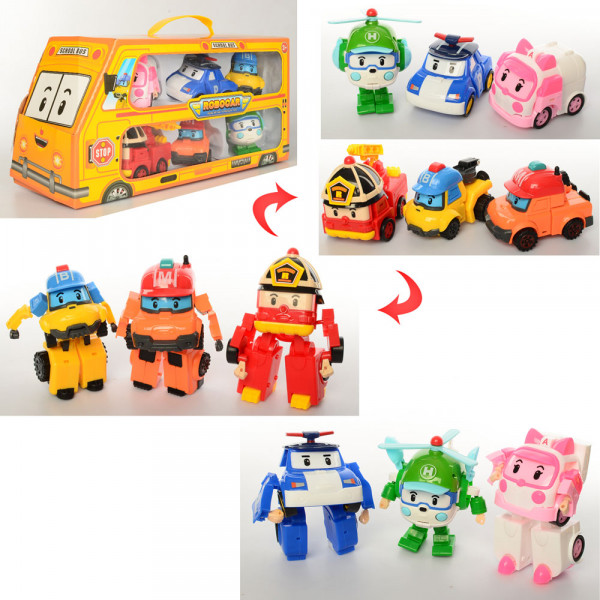 Робот - трансформер Robocar Poli 83168-9, 10см