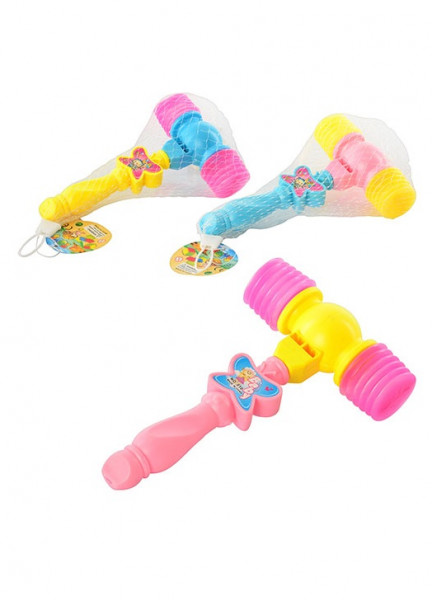 Молоточек детский 010 Бабочка, пищалка