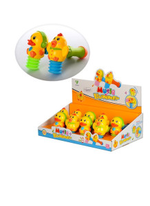 Молоточек детский 202 Уточка/Цыпленок, со светом и музыкой, 15см