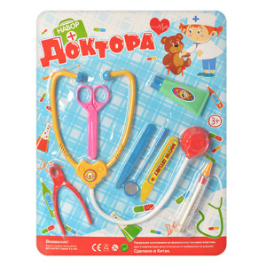 Игрушка 8018ABCD Набор доктора, 8 предметов