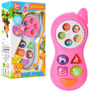 Телефон обучающий B6200, с музыкой и светом, 13 см