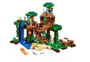 Конструктор Bela Minekraft 10471 Домик на дереве в джунглях, 718 деталей