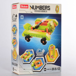 Конструктор SLUBAN M38-B0819A Военная техника, цифра, 2в1, 86 деталей