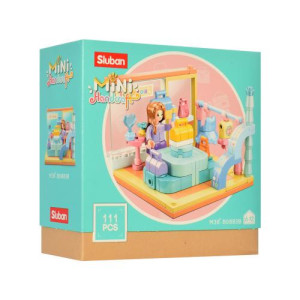 Конструктор SLUBAN M38-B0883B Магазин одежды, мебель, фигурка, 111 деталей