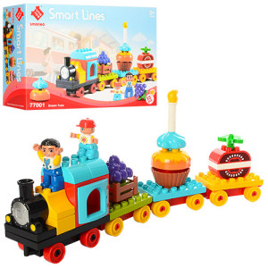 Конструктор Smart Lines 77001 Поезд, с фигурками, 55 деталей