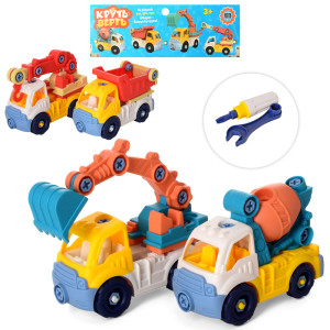 Конструктор 6866 Стройтехника, серия Круть - верть, с инструментами