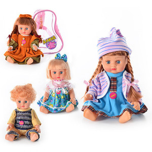 Кукла в рюкзаке Play Smart Алина 5070/79/77/5142, говорящая,с музыкой, 28 см