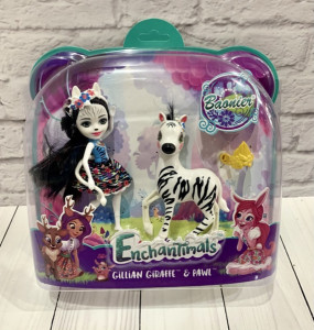 Кукла JJ8572-JJ8572-1-2 Enchantimals, шарнирная,  с животным, 15 см