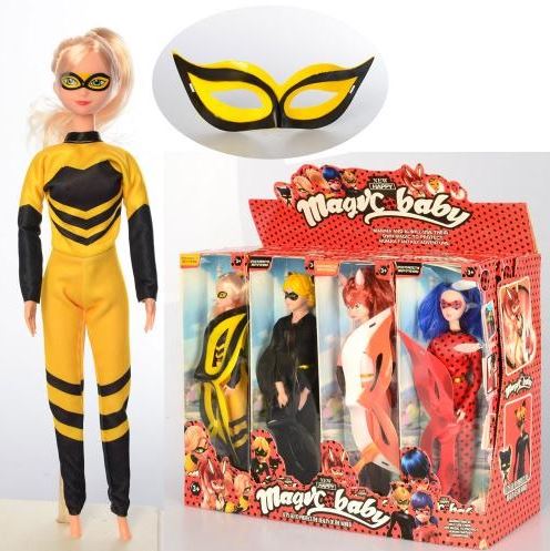 Кукла Magic Baby Lady Bug 896A Леди Баг и Супер Кот, шарнирная, 29,5см, маска