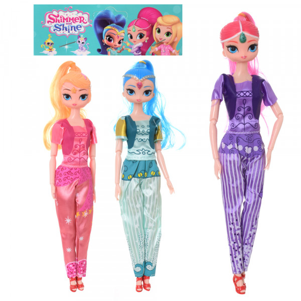 Кукла Shimmer Shine LL045, м/с Шиммер и Шайн, шарнирная, 30см