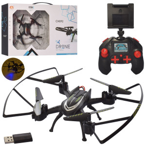 Квадрокоптер CH092W, с камерой и подсветкой, на радиоуправлении, 21 см