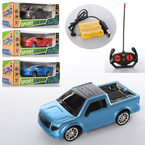 Машинка Sport Car YQ042-2-7, на радиоуправлении, резиновые колеса, USB-заряд, 18,5 см