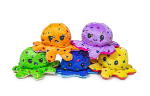 Мягкая игрушка Осьминог-перевертыш, плюшевая