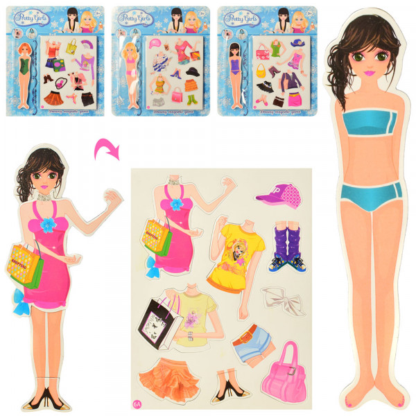 Набор для игр MK 4382 Гардероб, магнитный