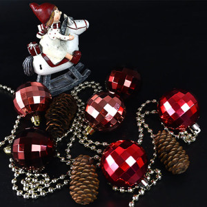 Набор елочных игрушек 9462 Шарики "Диско", диаметр 6 см, 6 шт.