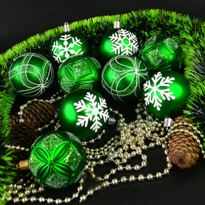 Набор елочных игрушек 9520-6 Шарики, диаметр 6 см, 12 шт.