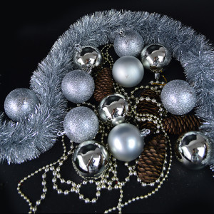 Набор елочных игрушек 9374 Шарики, диаметр 6 см, 25 шт.