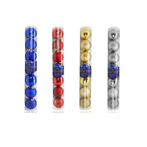 Набор елочных игрушек 406-7-8 Шарики, диаметр 7 или 8 см, 6 шт.