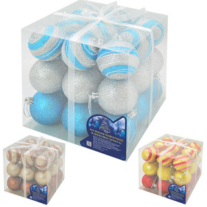 Набор елочных игрушек 88263-7 Шарики, диаметр 7 см, 27 шт.