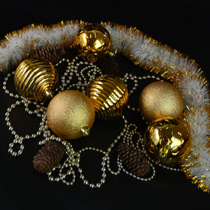 Набор елочных игрушек 8538 Шарики, диаметр 8 см, 6 шт.