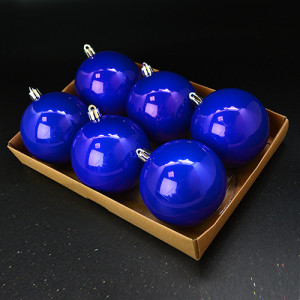 Набор елочных игрушек 9370 Шарики, диаметр 8 см, 6 шт.