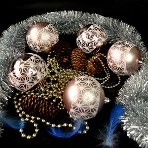 Набор елочных игрушек 9379 Шарики, диаметр 8 см, 6 шт.