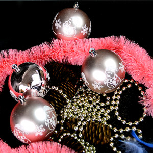 Набор елочных игрушек 9441 Шарики Снеговик, диаметр 8 см, 6 шт.