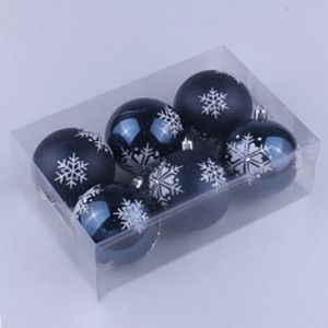 Набор елочных игрушек 9449 Шарики, диаметр 8 см, 6 шт.