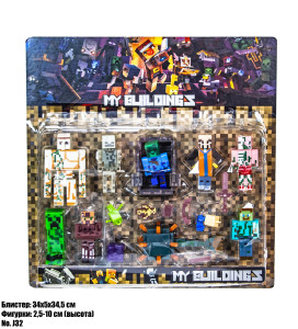 Набор фигурок Minecraft J32, майнкрафт, подвижные