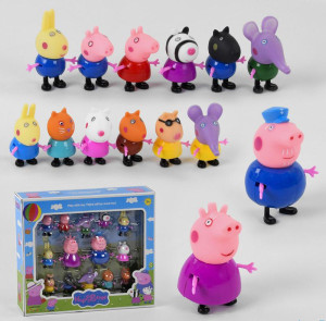 Фигурки из м/с "Свинка Пеппа" PP 605-14, 14 шт.