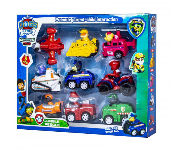 Набор фигурок Paw Patrol из м/с "Щенячий патруль" A11, 9 шт.