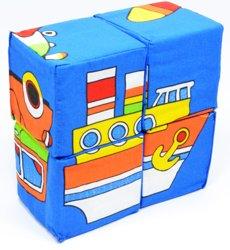 Набор мягких кубиков Техника 126/2, 4 шт.