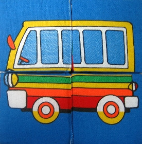 Набор мягких кубиков Техника 126/2, 4 шт.