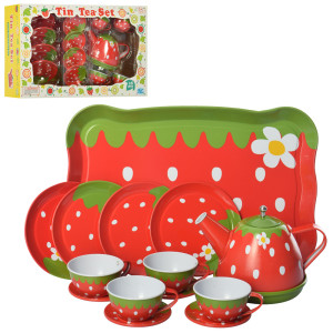 Набор посудки S053P Чайный сервиз, металл, на 4 персоны