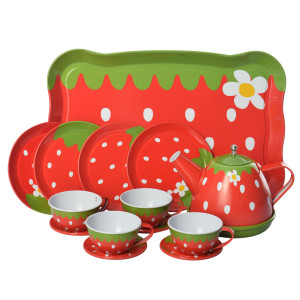 Набор посудки S053P Чайный сервиз, металл, на 4 персоны