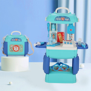 Набор игровой 8393P Доктор, стол, в чемодане, 23 предмета