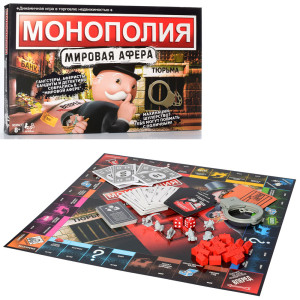 Игра настольная TG 001 Монополия Мировая Афера, 8 лет+