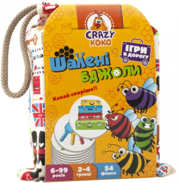 Игра в мешочке Vlady toys VT8077-15 Бешеные пчелы, 6 лет+