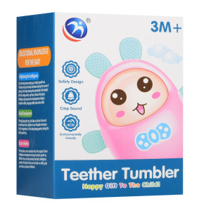 Неваляшка BM3018-2 Зайчик, с прорезывателем, музыкальная, 13,5 см