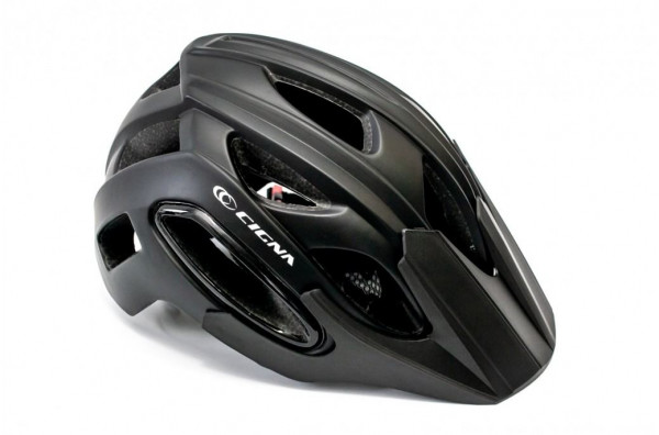 Шлем велосипедный Cigna WT-088, с козырьком и габаритным фонарем Led
