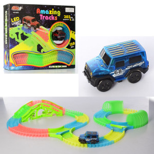 Трек Amazing Tracks 8808, светится в темноте, 202см, 150 деталей