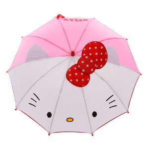 Зонт детский MK 2612 Hello Kitty, с ушками, диаметр 70 см
