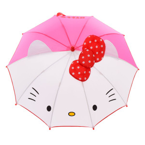 Зонт детский MK 2612 Hello Kitty, с ушками, диаметр 70 см