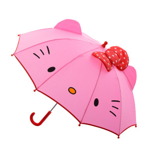 Зонт детский MK 2612 Hello Kitty, с ушками, диаметр 70 см
