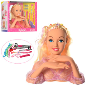 Кукла - манекен DEFA 8415 с аксессуарами, голова для причёсок, 23 см