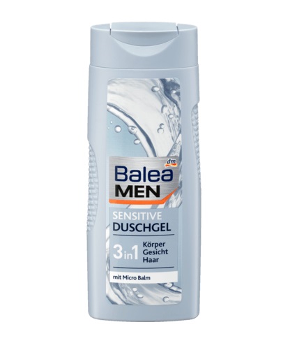 Гель для душа и шампунь DenkMit Balea Sensitive Duschgel 3 в 1, для чувствительной кожи, 300 мл