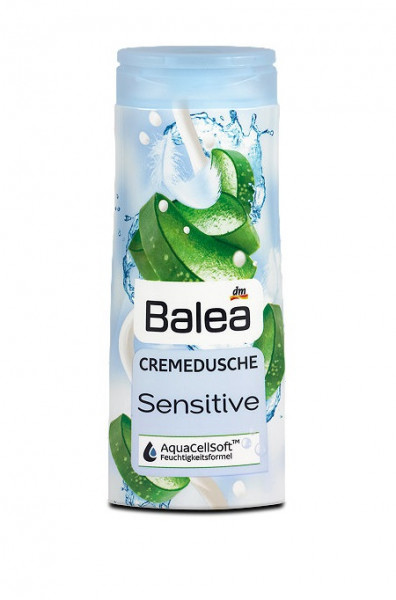 Крем - гель для душа DenkMit Balea Cremedusche Sensitive, для чувствительной кожи, 300 мл