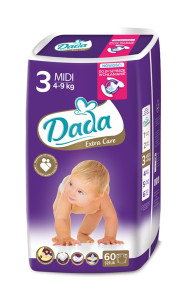 Подгузники Dada Extra Care №3 (4-9 кг) 60шт.